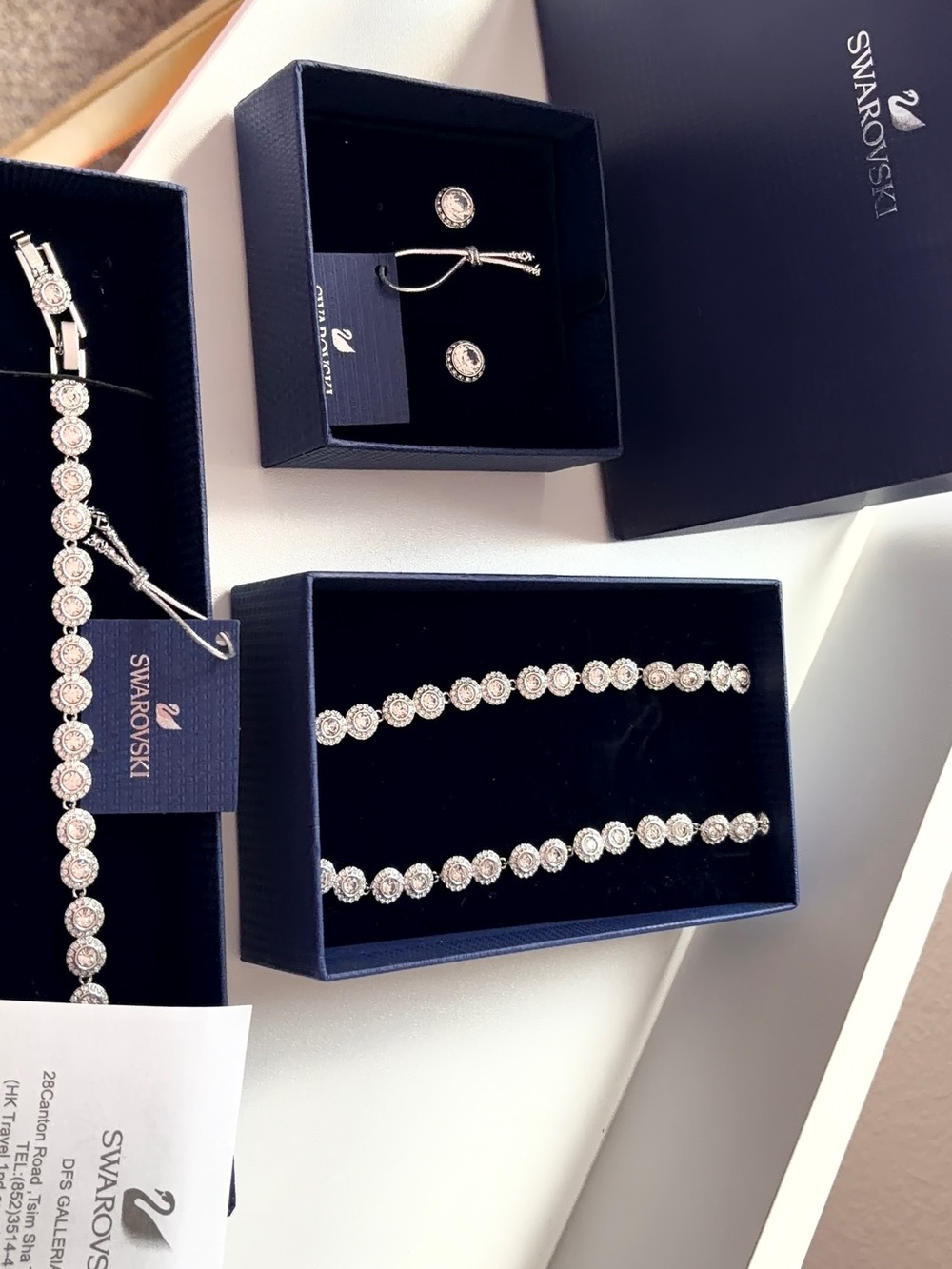 Swarovski Clear Crystal Station Necklace - Picture 6 of 6